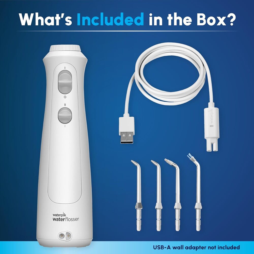 New Waterpik Cordless Pearl Rechargeable Portable Water Flosser for Teeth, Gums - Picture 4 of 9